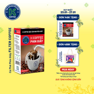 Cà Phê Phin Giấy Nguyên Chất K Filter 105g (Hộp 7 Gói x 15g) - Thương Hiệu K Coffee