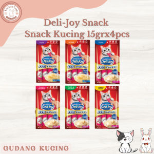 Deli - Joy Snack 14gr x 4 Pcs Snack Kucing Creamy Treats ( 1 PACK )