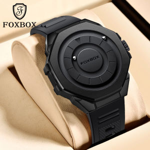 LIGE Sub Brand FOXBOX Men Watch Creative Scrolling Beads Waterproof Clock Quartz Watches for Men + Box