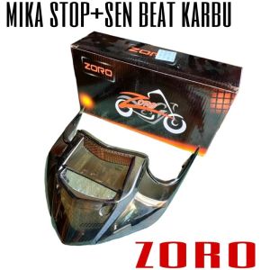 Mika Lampu Stop Belakang / Stoplamp Plus sein  Kaca Mika Beat Karbu Smoke ribben