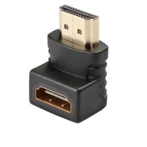 90 độ HDTV tương thích Adapter Đầu Đực thành đầu cái kết nối chống ăn mòn cho màn hình TV máy chiếu