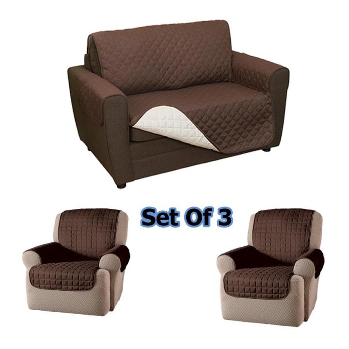 ACB Couch Reversible Quilted Sofa Set of 3 | Lazada PH