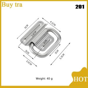 [Buytra] Cabinet Flight Case Solid Furniture Hardware Folding Handle For Tool Box Stainless Steel Drawer Wardrobe Easy Install