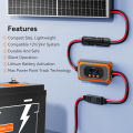 PowMr 15A MPPT Solar Charger Controller Supports 12~24V Battery Charging Connect Solar Panels For Quick Use Lcd Display Battery Protection. 