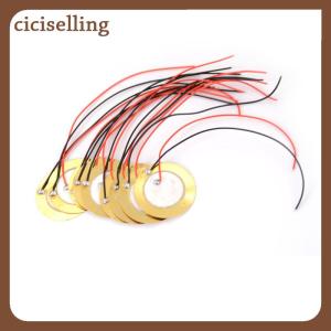 [ciciselling] 10PCS 27mm Sounder Sensor Trigger Drum Disc + wire copper Piezo Elements