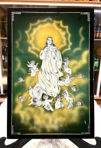 Tranh Sơn Mài Đạo Chúa | Size 40x60 cm | Cẩn Ốc Xà Cừ Cao Cấp – Hàng Xuất Khẩu