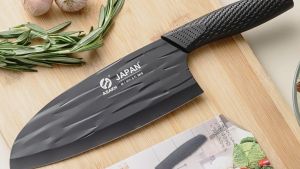 [Msia Stock] Japan High Quality Professional Kitchen Knife Multi Usage Meat Vegetable Cutting Curve Pisau Dapur 菜刀