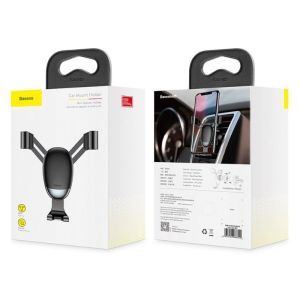 Bộ đế giữ điện thoại khóa tự động dùng cho ô tô Baseus Mini Gravity Car Holder (Air Outlet Version Car Mount) - SUYL-G