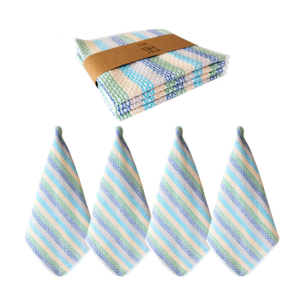 Quick Drying Cotton Dish Towels 4Pack Cleaning Rag For Dishes NonShedding Bathroom Sink Mirror Wiping