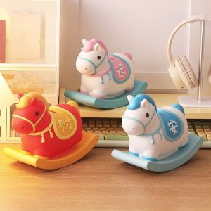 VOIDFARE Savings Tank Horse Year Piggy Bank Anti Drop Decorative Cartoon Horse Money Boxes Ornaments Large Capacity Horse Piggy Bank Ornament New Year Gifts