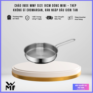 Chảo Inox WMF Size 18cm tiện dụng đa năng giữ nhiệt tối ưu tay cầm bakelite