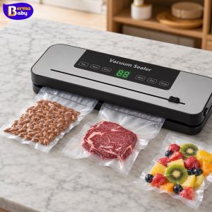 Heavy Vacuum Sealer Machine Dry/Wet Food Packaging Smart Touch Low Noise Kitchen Storage Tool