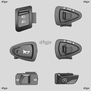 [COD] dfgje Motorcycle Start Switch Horn Light Turn Signal High Low Beam Button Switch Connecters For Scooter Motorcycle Moped Accessories