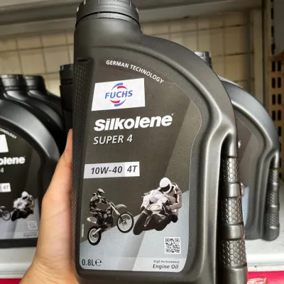 Nhớt Xe Máy Fuchs Silkolene 10w40 Super 4 10W40 0.8L 1L cho xe số cao cấp Chính Hãng Từ Đức- Cam kết chính hãng