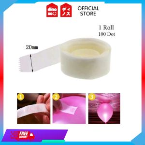 Lem balon /perekat balon didinding atau atap/glue dot /Lem balon huruf balon latex balon ulang tahun