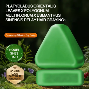 Anti-Hair Loss Hair Growth Soap Cypress Usma Herb Formula for Strengthening Regrowth Ancient Herb Blend for Thickening & Reducing Shedding Hair Growth Soap Herbal Shampoo Bar