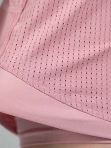 Lulu Quần chạy tập thể dục khô nhanh quần short thể thao hai mảnh giả cho Nữ Quần yoga eo cao chống phơi sáng