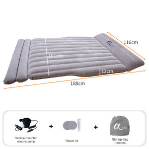 อัลฟารถสากลพองที่นอนด้านหลังรถรถเดียวเดินทางแบบพกพาเตียงพอง SUV หนาเตียงอากาศ