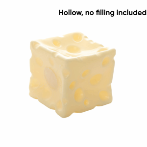 JAYQQ Shapeable Jumbo Cheese Cube Stress Ball Anti-Stress Non-Bounce Cheese Squeeze Fidget Toy Squishy Texture ASMR Sensory Stress Toy Birthday Gift