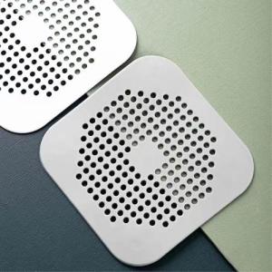 3pc Silicone bathroom and kitchen sink filters hair-catching mesh floor drains stickers