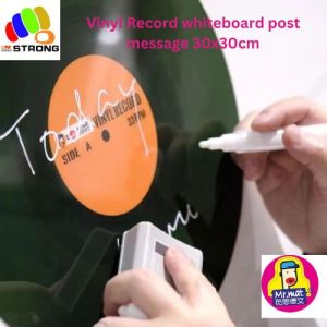 Mr Mat label Glue Vinyl Record whiteboard post message board 30x30cmx2xcm