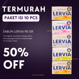 Grosir 10 Pcs Sabun Lervia Sabun MAndi Batang 90gr