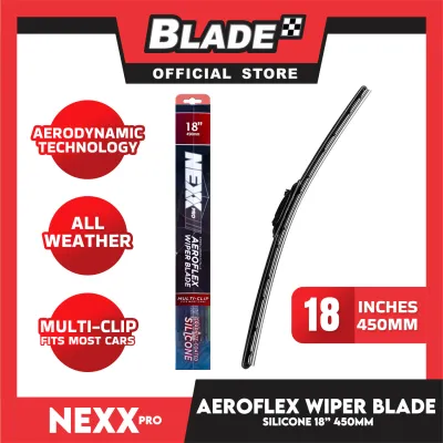 Nexx Pro Aeroflex Wiper Blade Graphite-Coated Silicone Multi-Clip Wiper 18 450mm