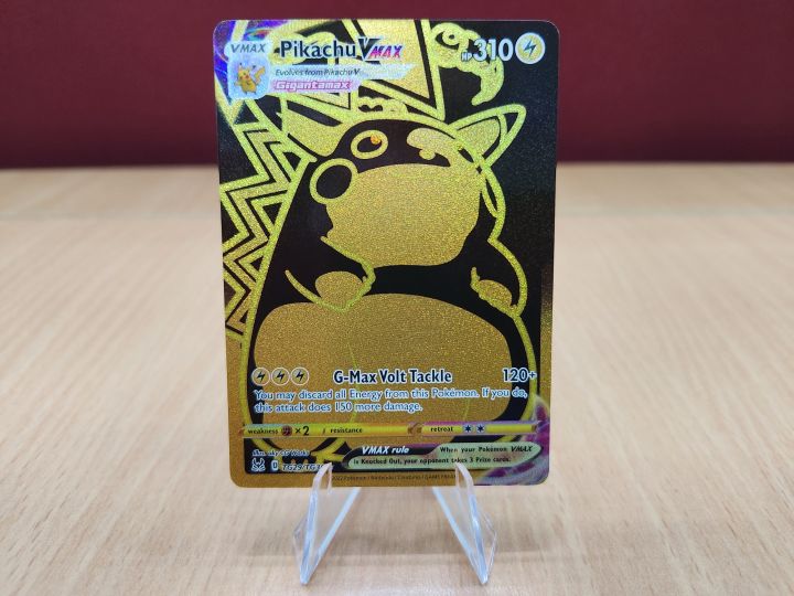 pokemon gold card pikachu vmax CGC 10 GEM MINT Japanese Pokemon 2021 Pikachu VMAX 006/015 S8a G 25th –  PKMhobby
