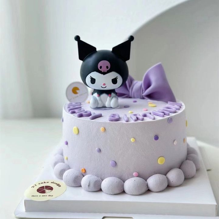 Internet celebrity Kuromi cake decoration cinnamon dog Pacha dog ...