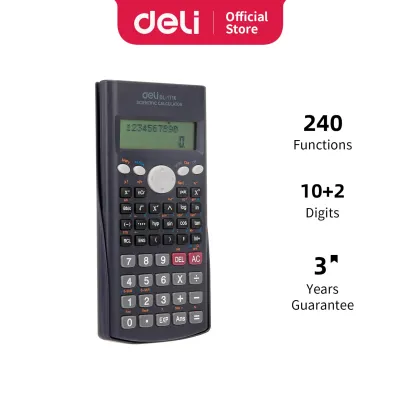 Deli Kalkulator Scientific Layar LCD bergaransi 3 tahun E1710