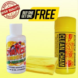 Advanced Magnetic Oil Additive & Enhancer with Nano Technology - 60ml with Chamois