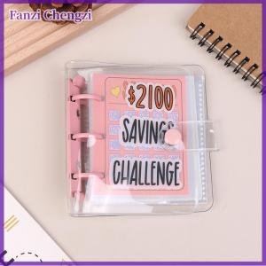 Fanzi เครื่องช่วยออมขนาดเล็กแบบ150-5000USD ประหยัดเงินสมุดงบประมาณโน้ตโน้ตประหยัดเงินท้าทาย