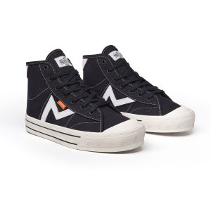 Prayer Kids The Buzt High Black White Sepatu Kasual Pria Wanita