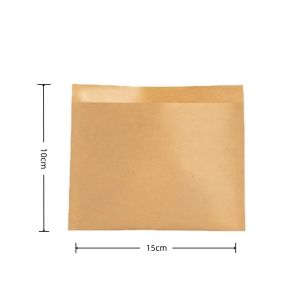 Kraft Greaseproof Paper Bag Sandwich Donuts Bag Disposable Snack Pancake Paper Bag French Fries Wrapper Bag