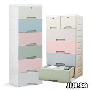 (JIJI.SG) Modern Storage Drawers [L] & [XL]  Cabinet / Cabinets - Plastic Storage Box Drawer / Household / Bedroom Furniture / jt