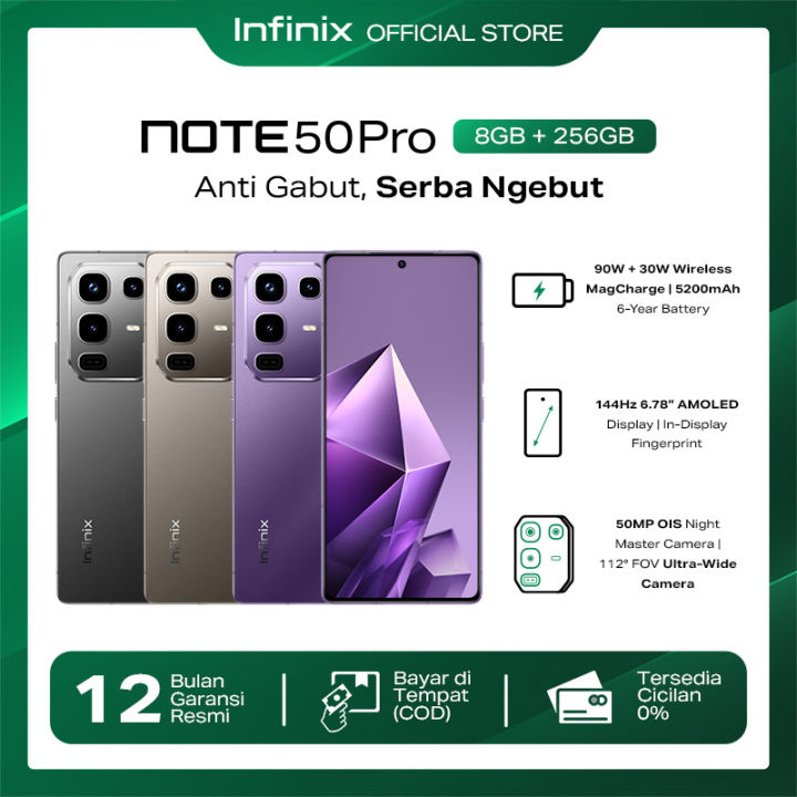 Infinix Note 50 Pro 8/256GB - Up to 16GB Extended RAM - Helio G100 ...