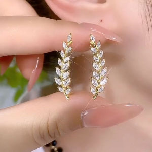 New Fashion Trend Unique Design Elegant Delicate Light Luxury Zircon Earrings For Women Jewelry Gifts