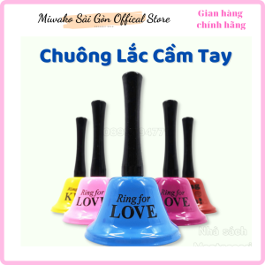 Chuông Lắc "tập trung chú ý"Cầm Tay - đồ dùng giáo cụ dạy học trong học tập và các hoạt động trò chơi nhiều màu