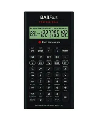 Texas Instruments BA II Plus Professional Advanced Financial Calculator Black
