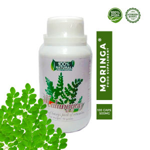 Malunggay Herbal Capsules 500mg 100s Moringa Improves Lactation Milk for Breastfeeding Good Sleep Superfood Vitamins Anti-Bacterial Anti-Fungal Anti-Infection Improves Eyesight [Not Powder Coffee Shampoo Tea or Herbal Liniment]  without Corn FitnFaves
