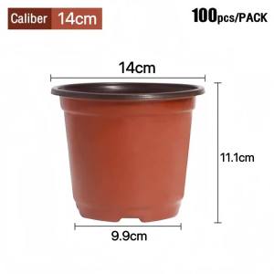 100Pcs Plastic Nursery Plant Pots – Soft Small Flower Pots for Garden or Desktop