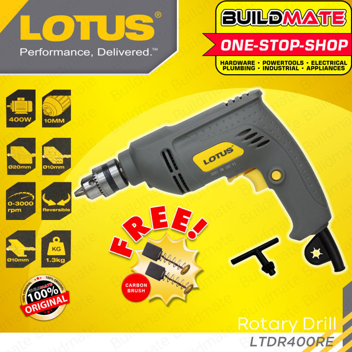 LOTUS Professional Electric Rotary Drill 10mm 400W High Quality With