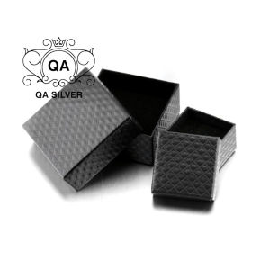 Hộp đựng trang sức quà tặng sinh nhật noel lõi phủ nhung giấy Kraft Boxes QA SILVER AC200501