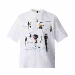 T-Shirt Wanita Lengan Pendek Oversize Slim Fit - Motif Retro Amerika Katun Tipis Bernapas Tren High Street 2025 Gaya Sweet Girl Eksklusif Gaya jalanan Modis Kerah bulat Slip - on Tops Ukuran besar Manis dan keren Pakaian Womens Clothing