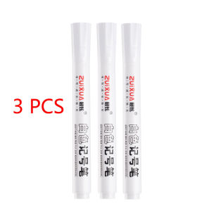 Feelife 3/5 Pcs For Metal White Marker Pen Oily Waterproof Plastic Gel Pen Writing Drawing Graffiti Pen Stationery School Supplies