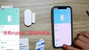 Smart WiFi Zigbee Door Sensor Wireless Window Detector Smart Home Security Alarm for Door Window Compatible with App Scene Linkage