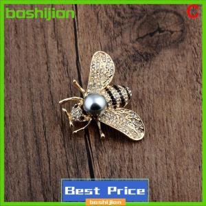 bashijian antanciepp Insect Series Brooch Delicate Little Bee Brooches Rhinestone Pin Jewelry
