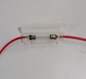 MOTORCYLE PARTS FUSE CASE WITH WIRE GLASS FUSE TUBE WIRE