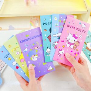 4 ชิ้น / เซต Sanrio Hello Kitty ซองจดหมายสีแดง ฟิกเกอร์อะนิเมะ Kuromi Cinnamoroll My Melody ถุงของขวัญปีใหม่ การ์ตูน Kawaii ถุงของขวัญเด็ก