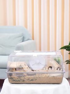 LZD  Hamster Lồng Acrylic Toàn Cảnh Trong Suốt Biệt Thự Sang Trọng Phòng Đặc Biệt Golden Bear 60 Nguồn Cung Cấp Hộp Nuôi Lồng Cơ Bản